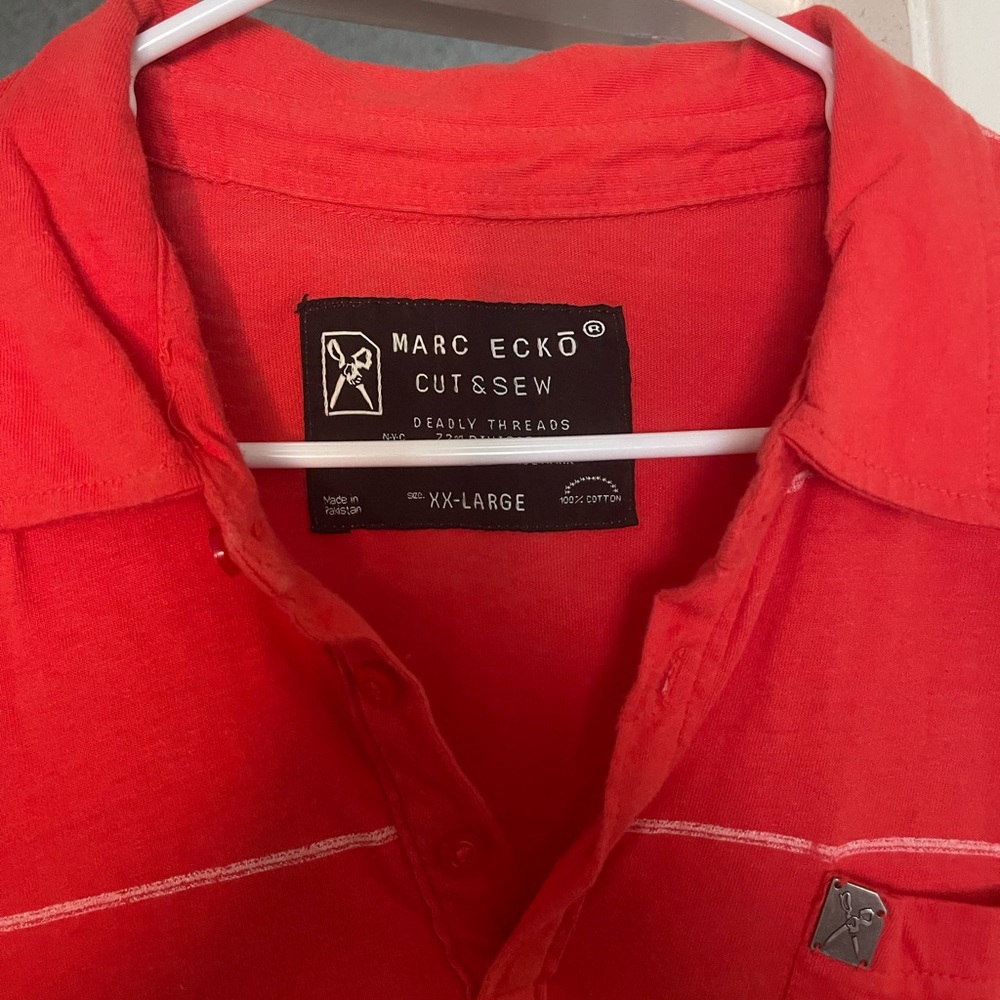 Marc Ecko Red Button-Up Shirt